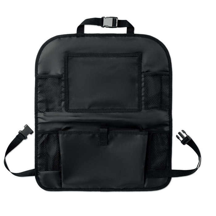 Bolsa organizadora para coche resistente con múltiples bolsillos para almacenamiento.

