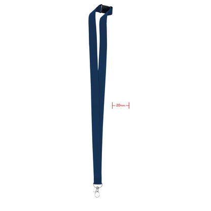 Lanyard marino de 2 cm con mosquetón