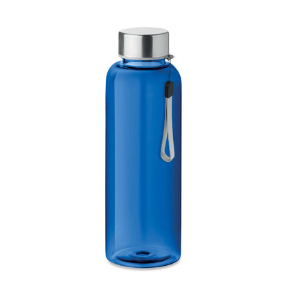  Botella azul de Tritán con tapón de acero y asa