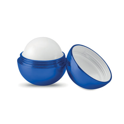 Bálsamo labial redondo abierto azul