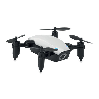 Dron plegable negro y blanco
