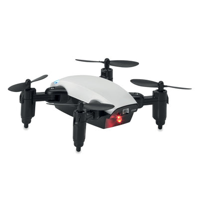 Dron plegable negro y blanco