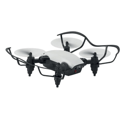 Dron plegable negro y blanco