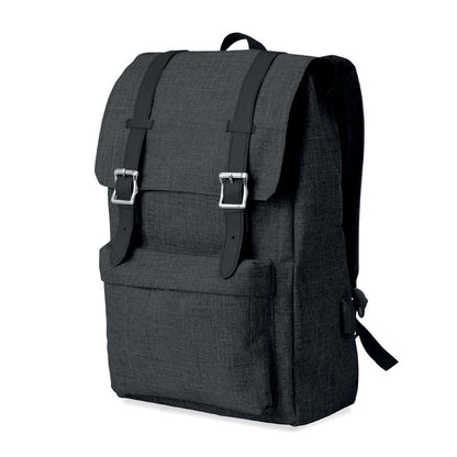 Mochila para portátil de 15 pulgadas negro jaspeado