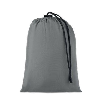 Bolsa de poliéster gris con hamaca ligera