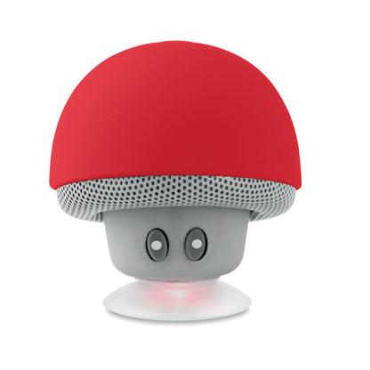 Altavoz inalámbrico rojo en forma de seta