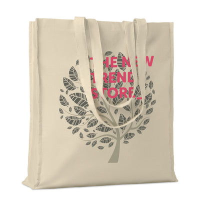 Bolsa de algodón color natural personalizada con una imagen