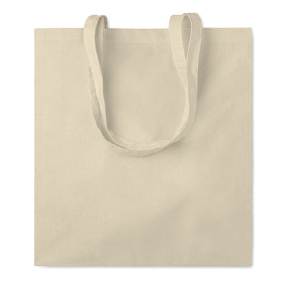 Totebag con fuelle y sasa largas color crudo