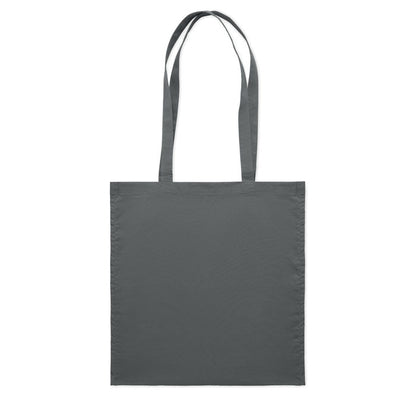 Bolsa de tela color gris oscuro de asas largas