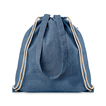 Mochila de algodón reciclada  vaquera jaspeada