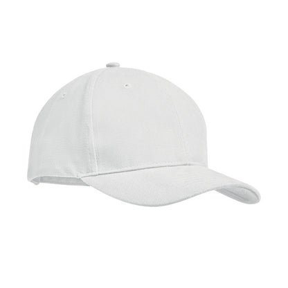 Gorra de 6 paneles de algodón gris
