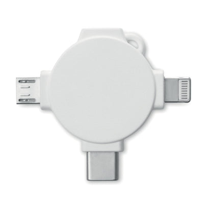 Cable de carga con adaptador de 3 conexiones
