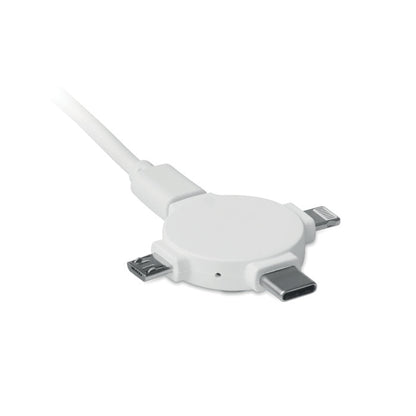  Adaptador con cable de carga con 3 conexiones