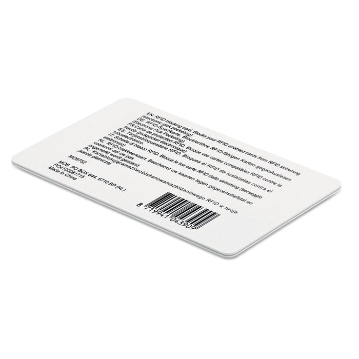 BLOCKING - Tarjeta RFID bloqueo
