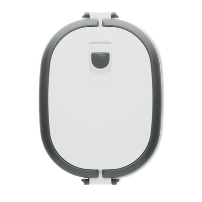 Vista superior de fiambrera para comida blanca