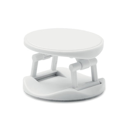 Soporte circular blanco adhesivo para teléfono