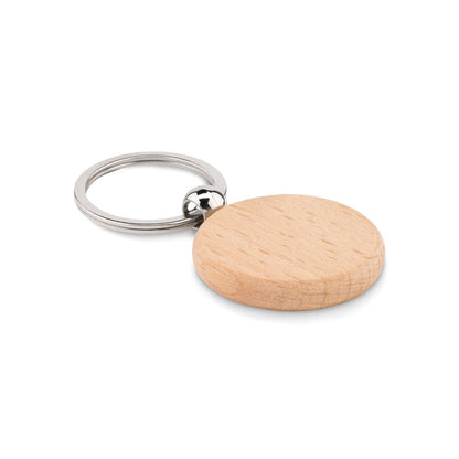 Llavero de madera redondo tumbado