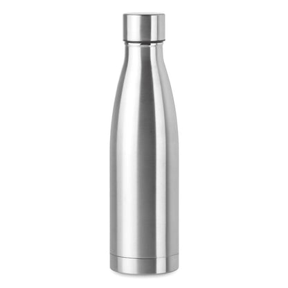 Botella de acero inox. 500 ml plateada