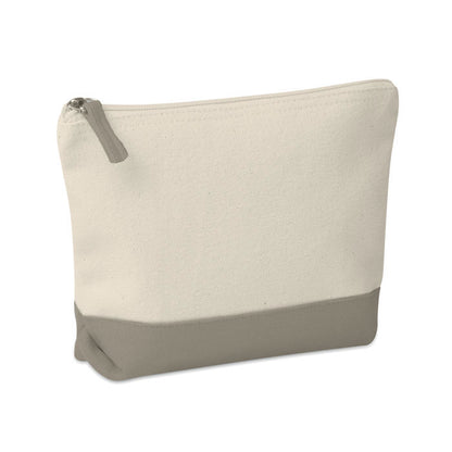 Neceser de algodón con base  gris