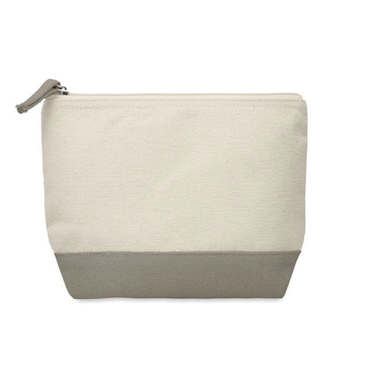 Neceser de algodón con base gris