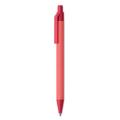 Bolígrafo de cartón ecológico rojo