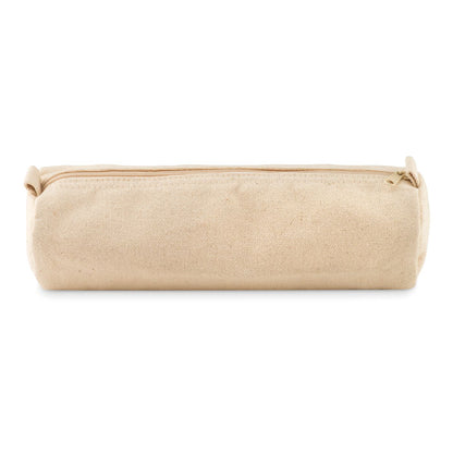  Estuche de algodón natural con cremallera