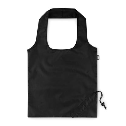 Bolsa de compras eco negra con cordón