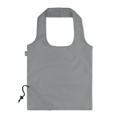 Bolsa de compras gris portátil
