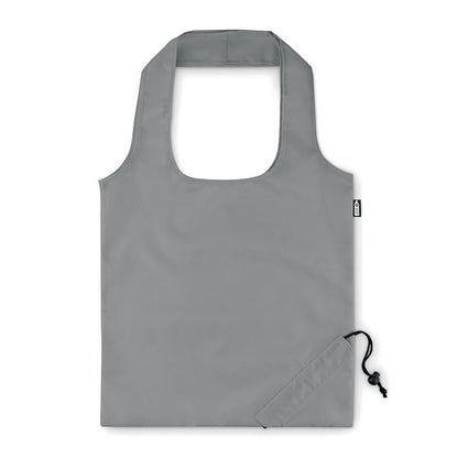 Bolsa gris con etiqueta ecológica
