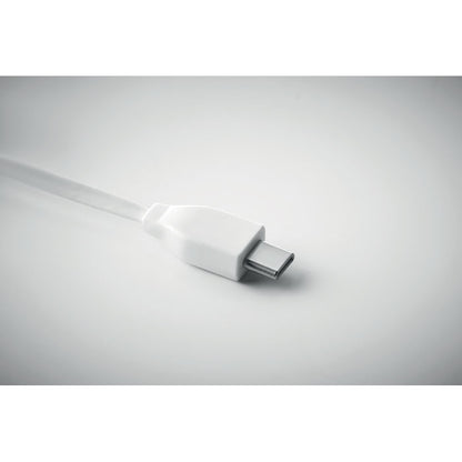 Detalle micro USB sobre fondo gris