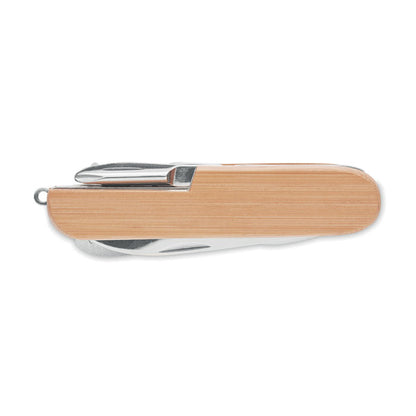 Navaja de bolsillo de bambú plegable