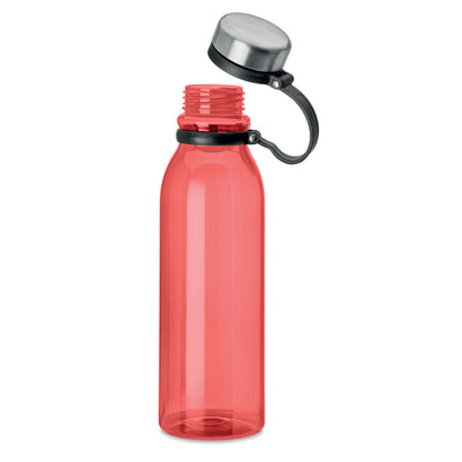 Botella de RPET y acero roja.