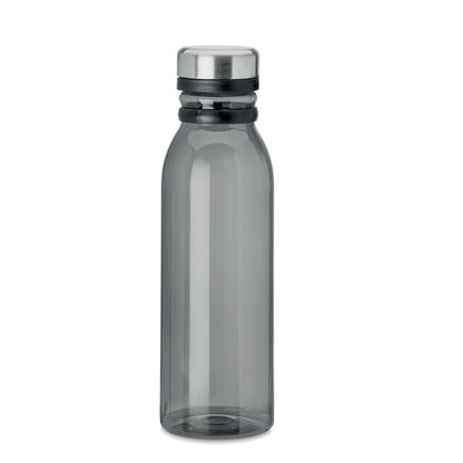 Botella de RPET gris y tapa acero 