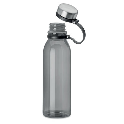 Botella de RPET y acero gris 