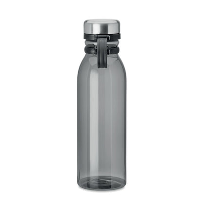 Botella de RPET y acero gris.