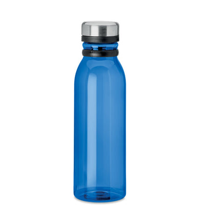 Botella de RPET y tapón acero roja 
