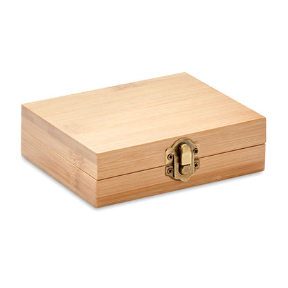 Estuche de madera de set de cubitos de hielo de piedra
