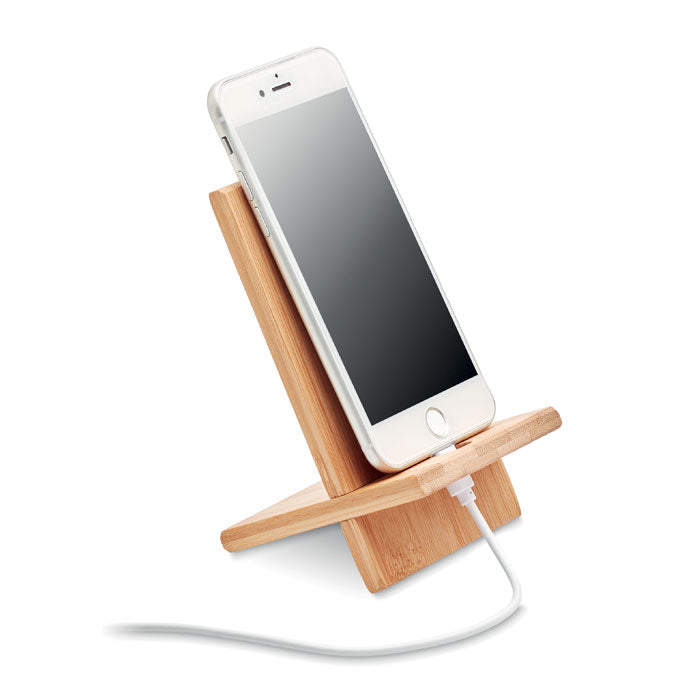WHIPPY - Soporte para telefono de bambú