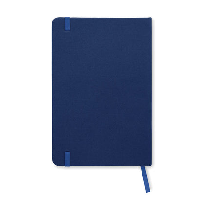 Contraportada de bloc azul de tapas duras tamaño DinA5