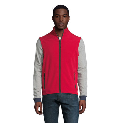 Chaleco promocional rojo para hombre