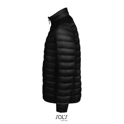 Chaqueta acolchada de hombre vista lateral derecha.