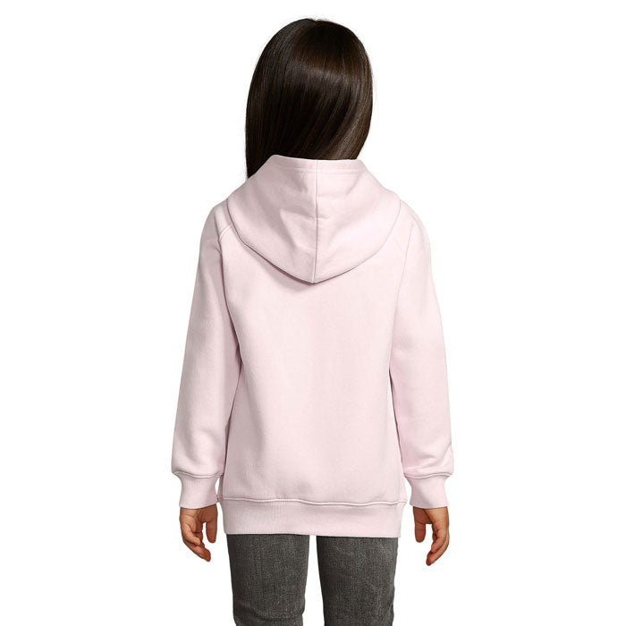STELLAR KIDS - STELLAR KIDS SUDADERA trasera en color rosa, sudadera con capucha para niños.
