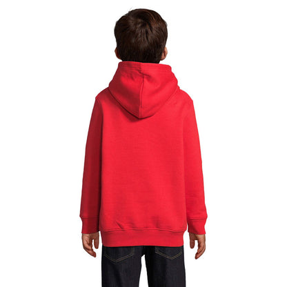 Imagen de espalda de sudadera infantil color lila.