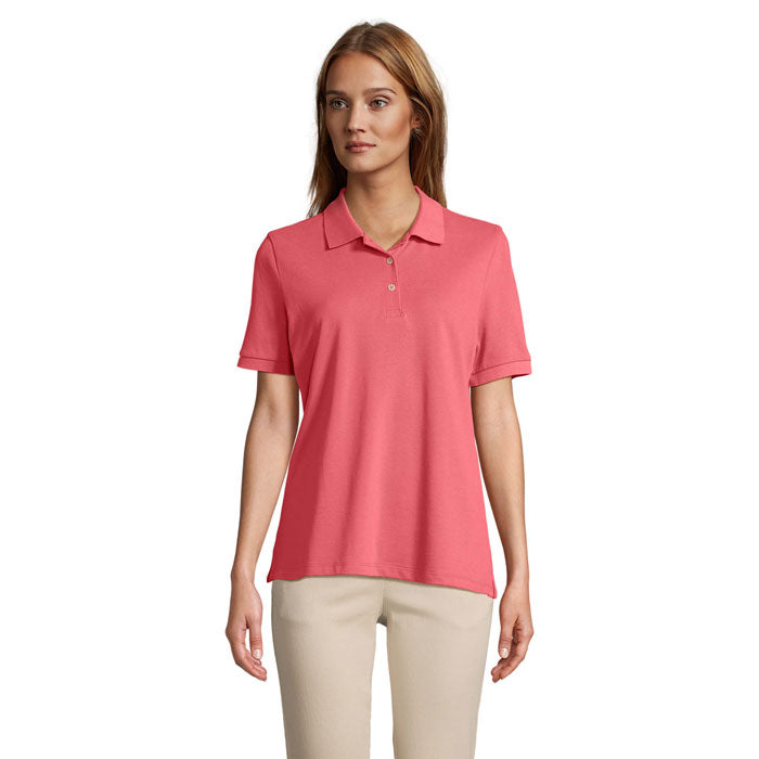PACIFIC WOMEN - PACIFIC POLO MUJER en color coral, polo femenino de algodón, corte cómodo y elegante.