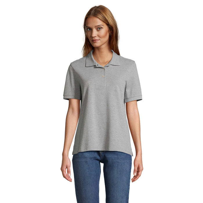 PACIFIC WOMEN - PACIFIC POLO MUJER en color gris, manga corta y corte cómodo para mujer.