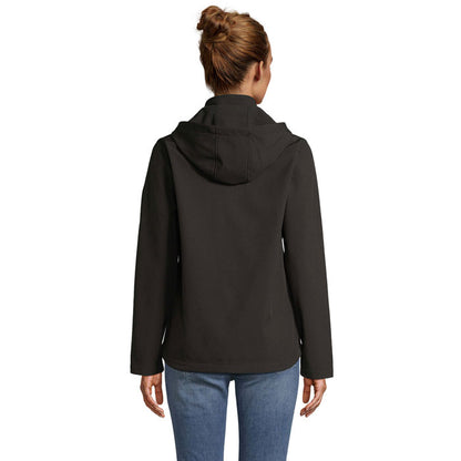 Chaqueta técnica reciclada para mujer color negro