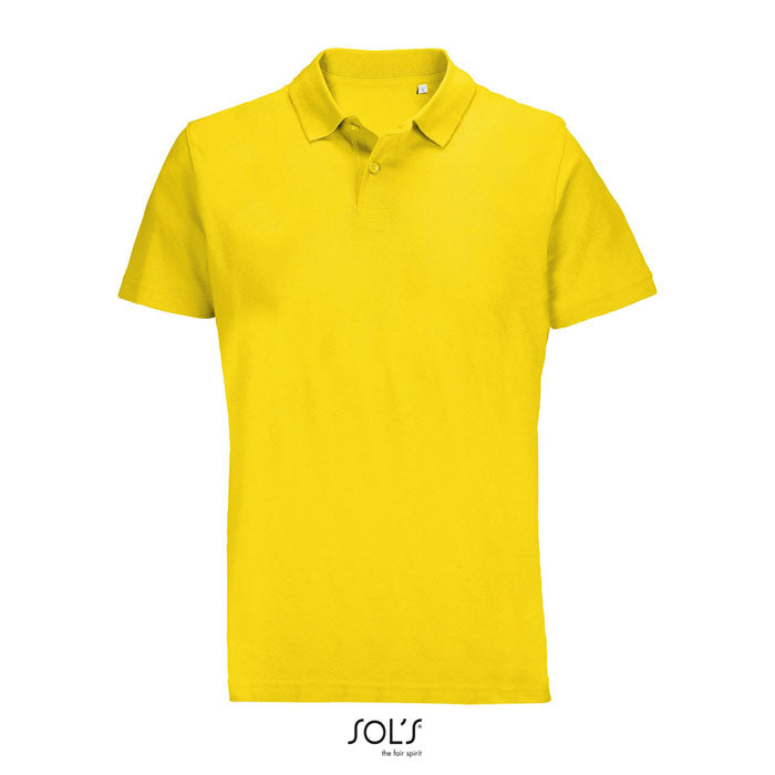 PULSE - PULSE UNISEX POLO en color amarillo, camiseta de polo unisex 100% algodón con diseño moderno.