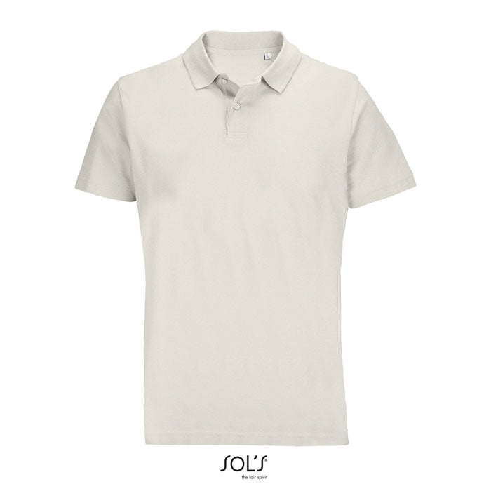 PULSE - PULSE UNISEX POLO en color claro, polo unisex de 100% algodón, con cuello de canalé y mangas cortas.