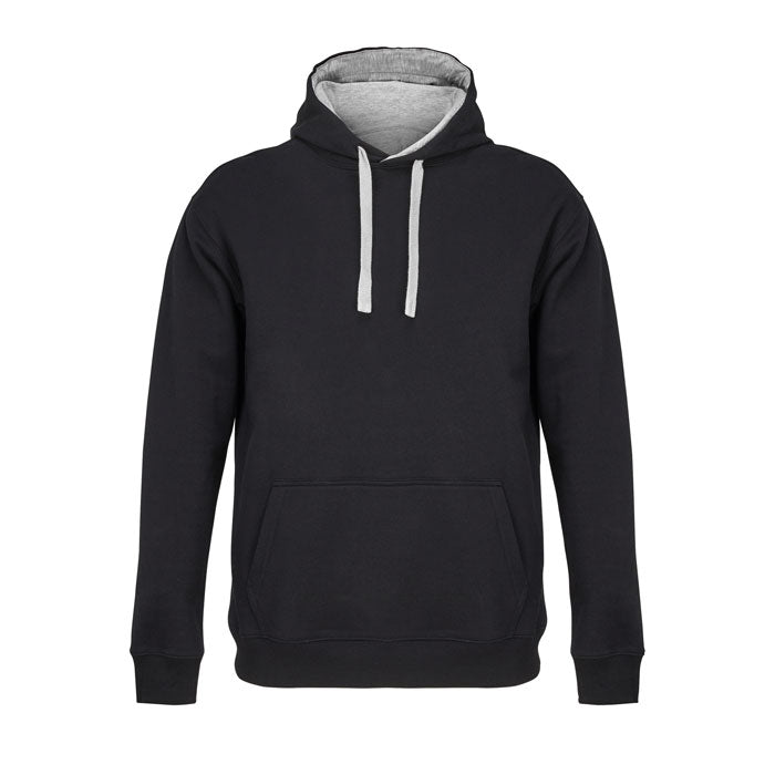 Sudadera con capucha Cameron negra con detalles grises