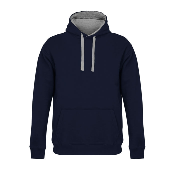 Sudadera con capucha Cameron azul marino con detalles grises
